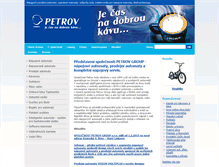 Tablet Screenshot of petrov.cz